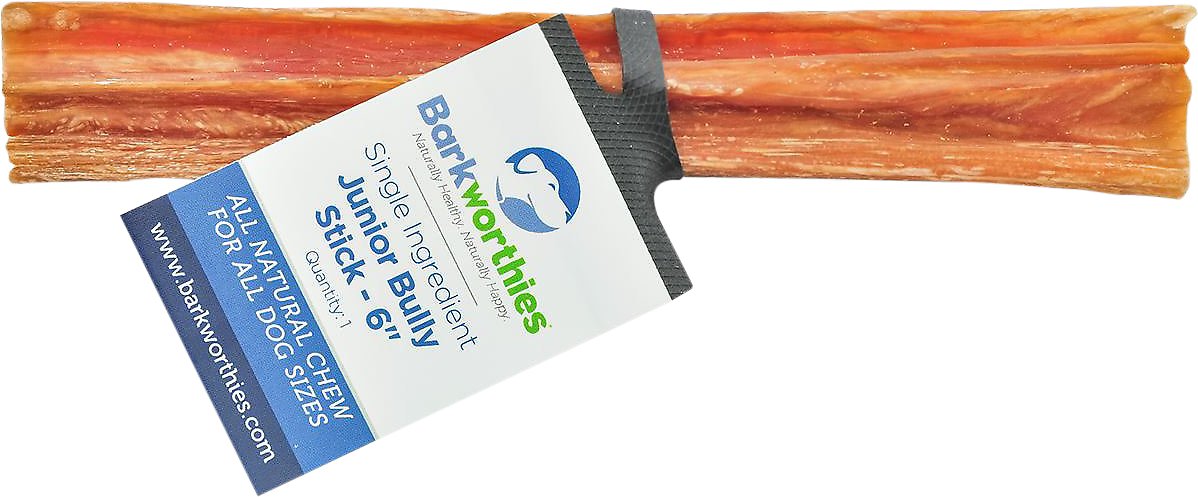 Barkworthies Junior 6" Bully Sticks Dog Treats