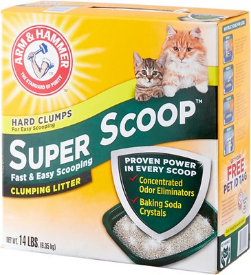 Arm & Hammer Litter Super Scoop Fresh Clean Scent Clumping Litter, 14-lb box