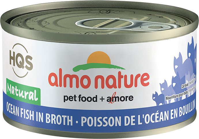 Almo Nature Natural Ocean Fish in Broth Grain-Free Canned Cat Food, 2.47-oz, case of 24