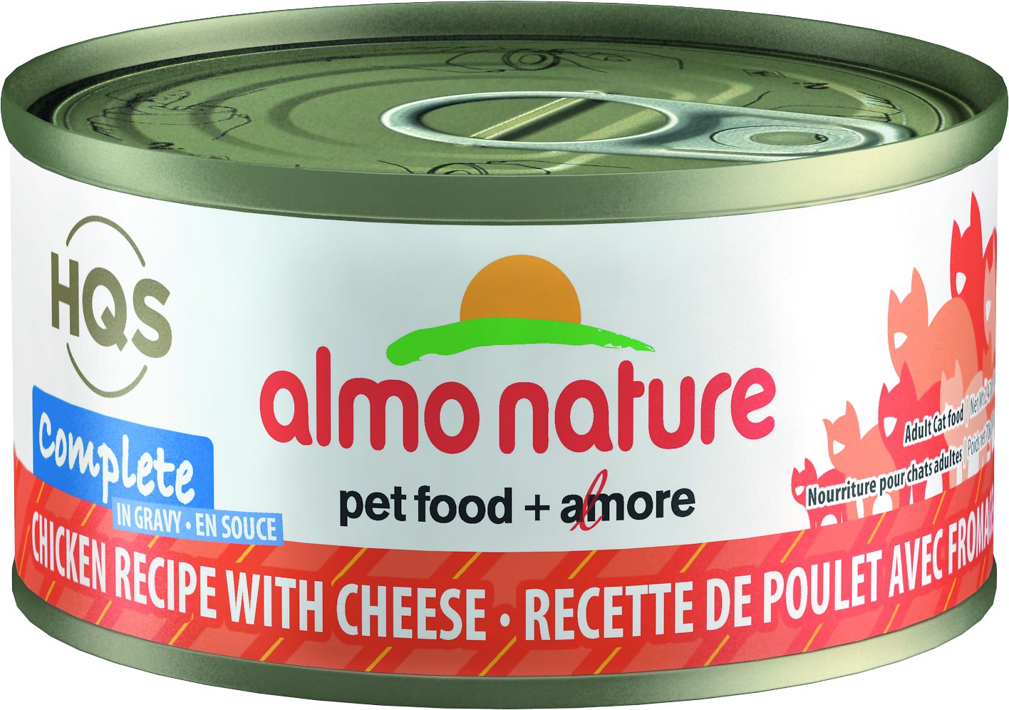 Almo Nature Complete Chicken Recipe with Cheese Grain-Free Canned Cat Food, 2.47-oz, case of 12