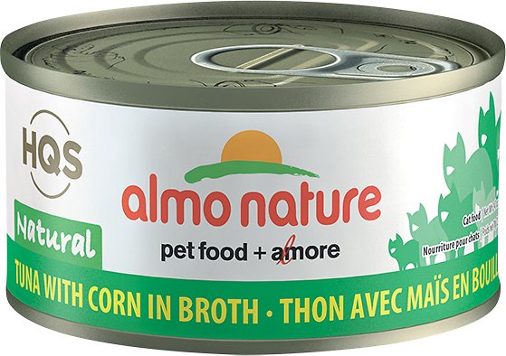 Almo Nature Legend 100% Natural Tuna with Corn Adult Grain-Free Canned Cat Food, 2.47-oz, case of 24