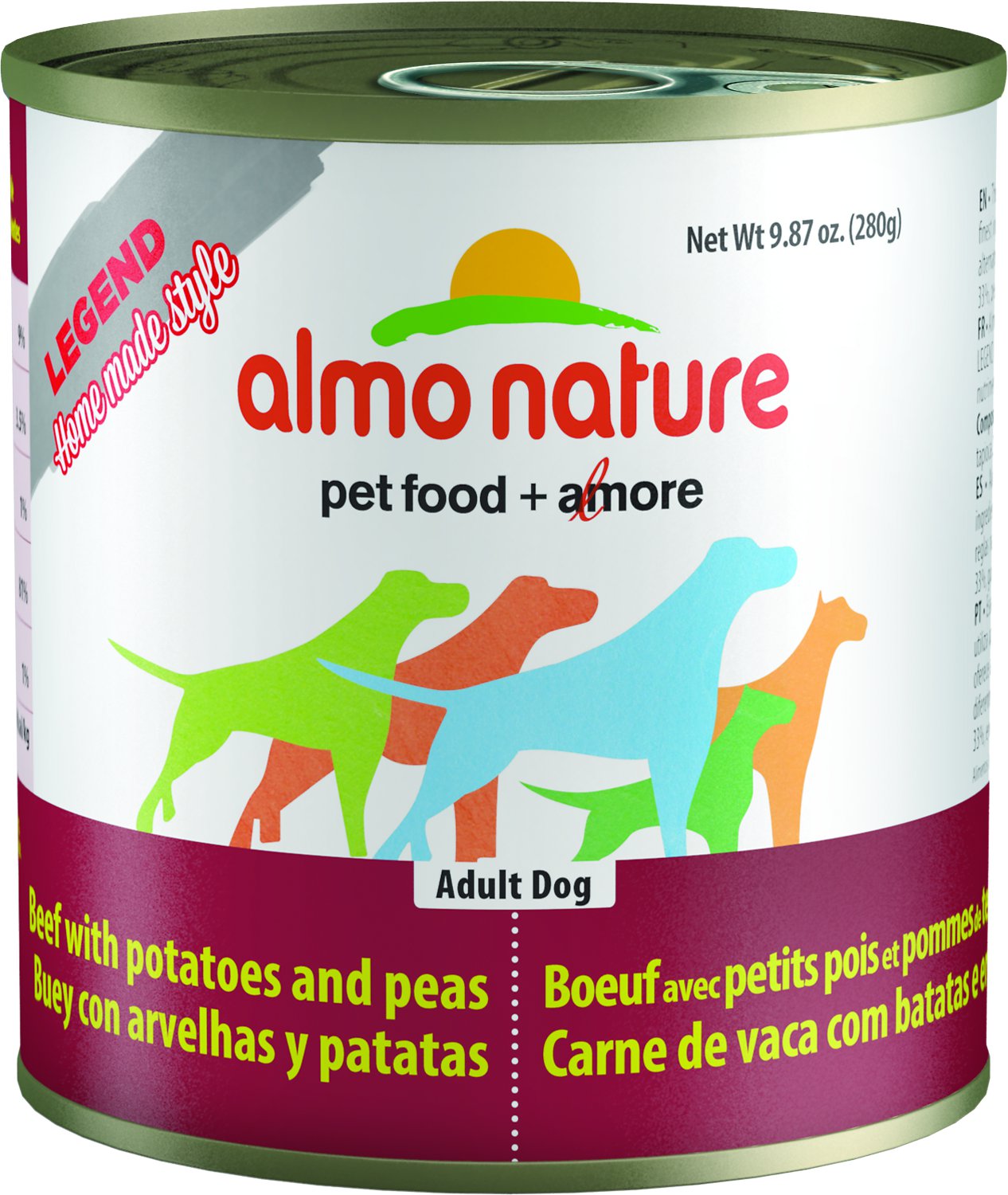 Almo Nature Legend Homemade Style Beef with Potatoes and Peas Adult Grain-Free Canned Dog Food