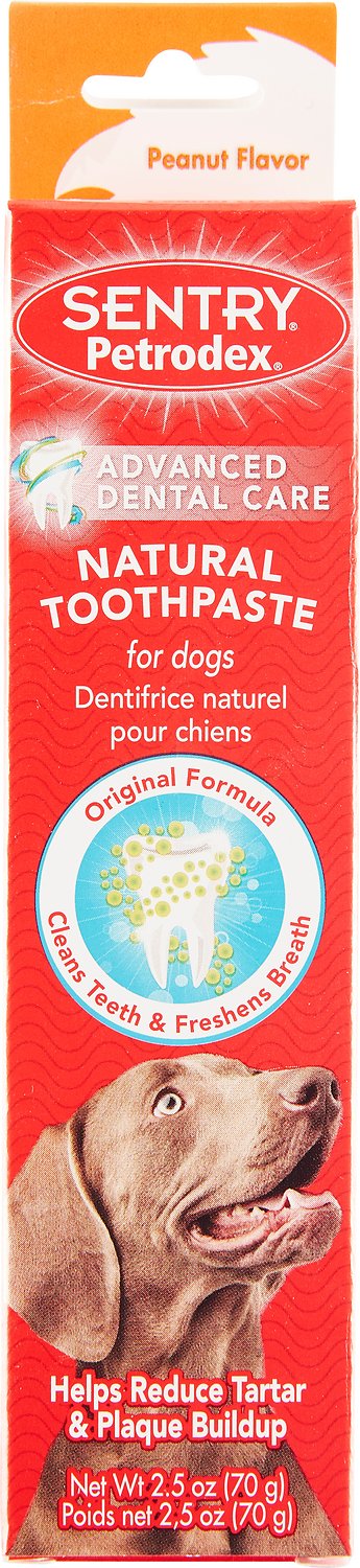 Sentry Petrodex Veterinary Strength Natural Peanut Flavor Dog Toothpaste, 2.5-oz tube
