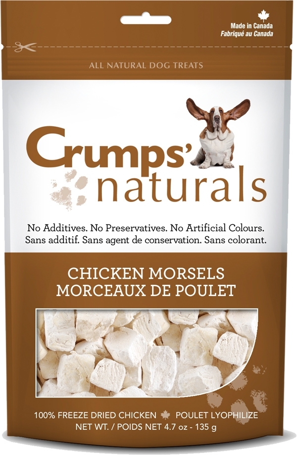 Crumps' Naturals Chicken Morsels Dog Treats, 4.7-oz