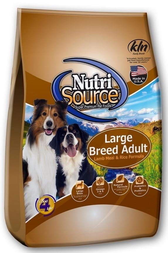 NutriSource Large Breed Adult Lamb and Rice Dry Dog Food