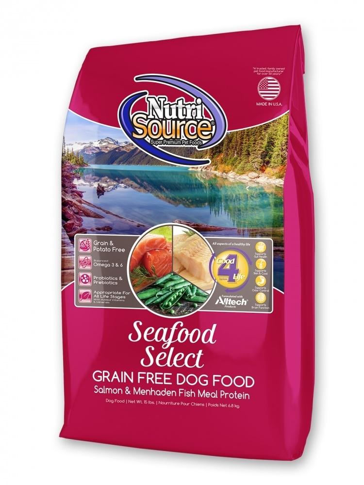 NutriSource Grain Free Seafood Select with Salmon Dry Dog Food