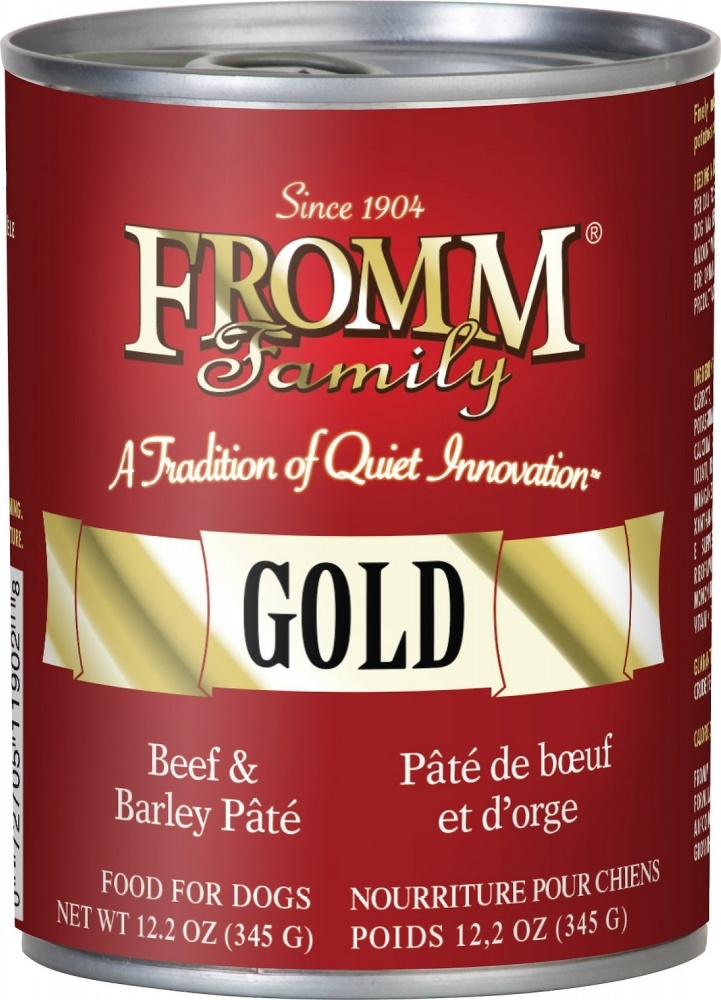Fromm Gold Beef and Barley Pate Canned Dog Food