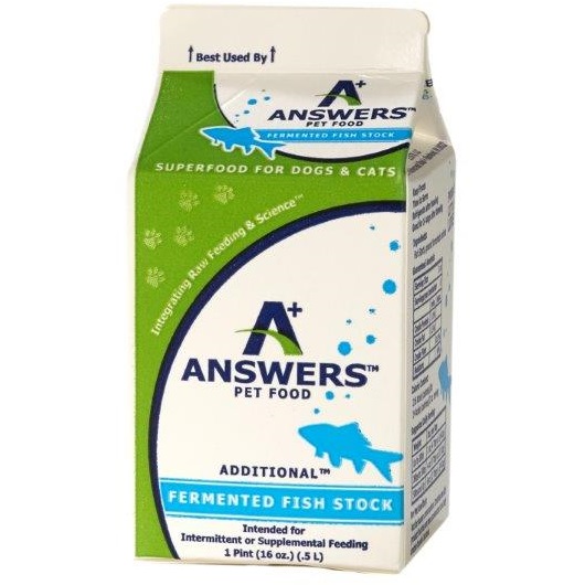 Answers Additional Fermented Fish Stock for Dogs & Cats