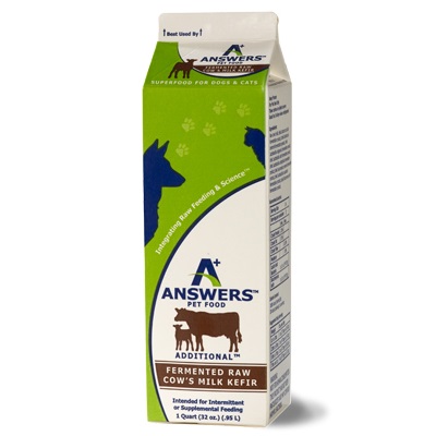 Answers Additional Fermented Raw Cows Milk for Cats & Dogs