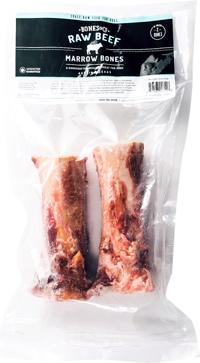 Bones & Co 6in Raw Beef Marrow Bones 2 pack