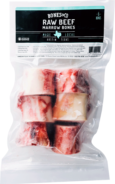 Bones & Co 2in Raw Beef Marrow Bones 6 pack