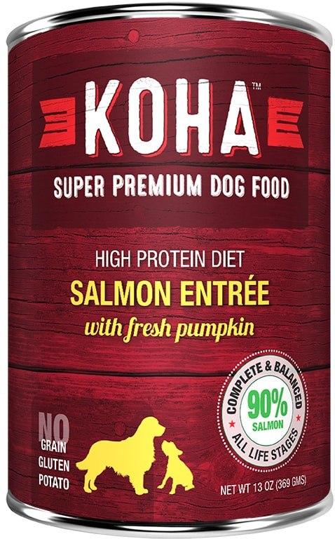 Koha Dog Food - King Salmon Entrée with Fresh Pumpkin - 13oz 12/cs