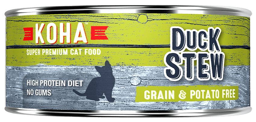 KOHA Canned Cat Food - Duck Stew - 5.5oz 24/cs
