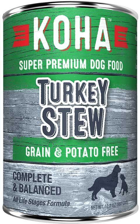 Koha Dog Food - Turkey Stew - 12.7oz 12/cs