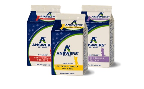Answers Detailed Turkey Formula Raw Cat Food
