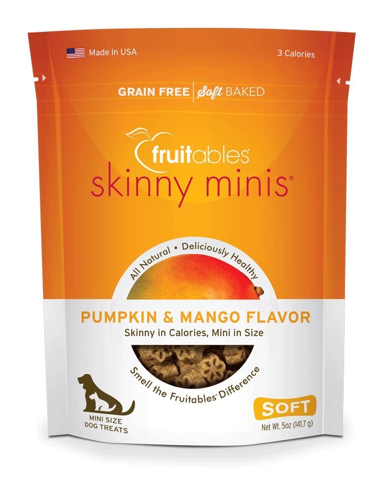 Fruitables Skinny Minis Pumpkin & Mango Soft & Chewy Dog Treats