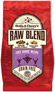 Stella & Chewy's Raw Blend Free Range Recipe Freeze-Dried Raw & Dry Dog Food, 22-lb
