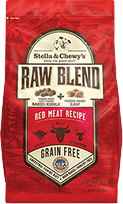 Stella & Chewy's Raw Blend Red Meat Recipe Freeze-Dried Raw & Dry Dog Food, 10-lb
