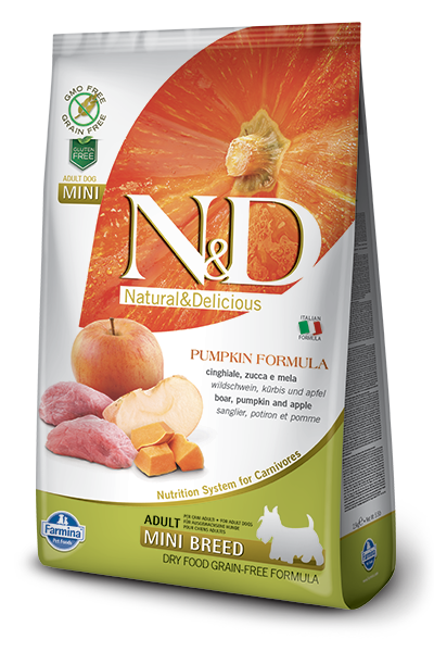 Farmina N&D Pumpkin Boar & Apple Adult Mini Dog Dry Food, 5.5-lb