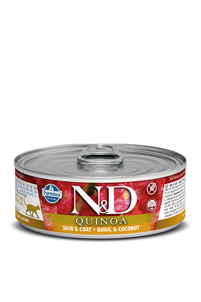 Farmina N&D Quinoa Skin & Coat Quail Wet Cat Food, 2.8-oz