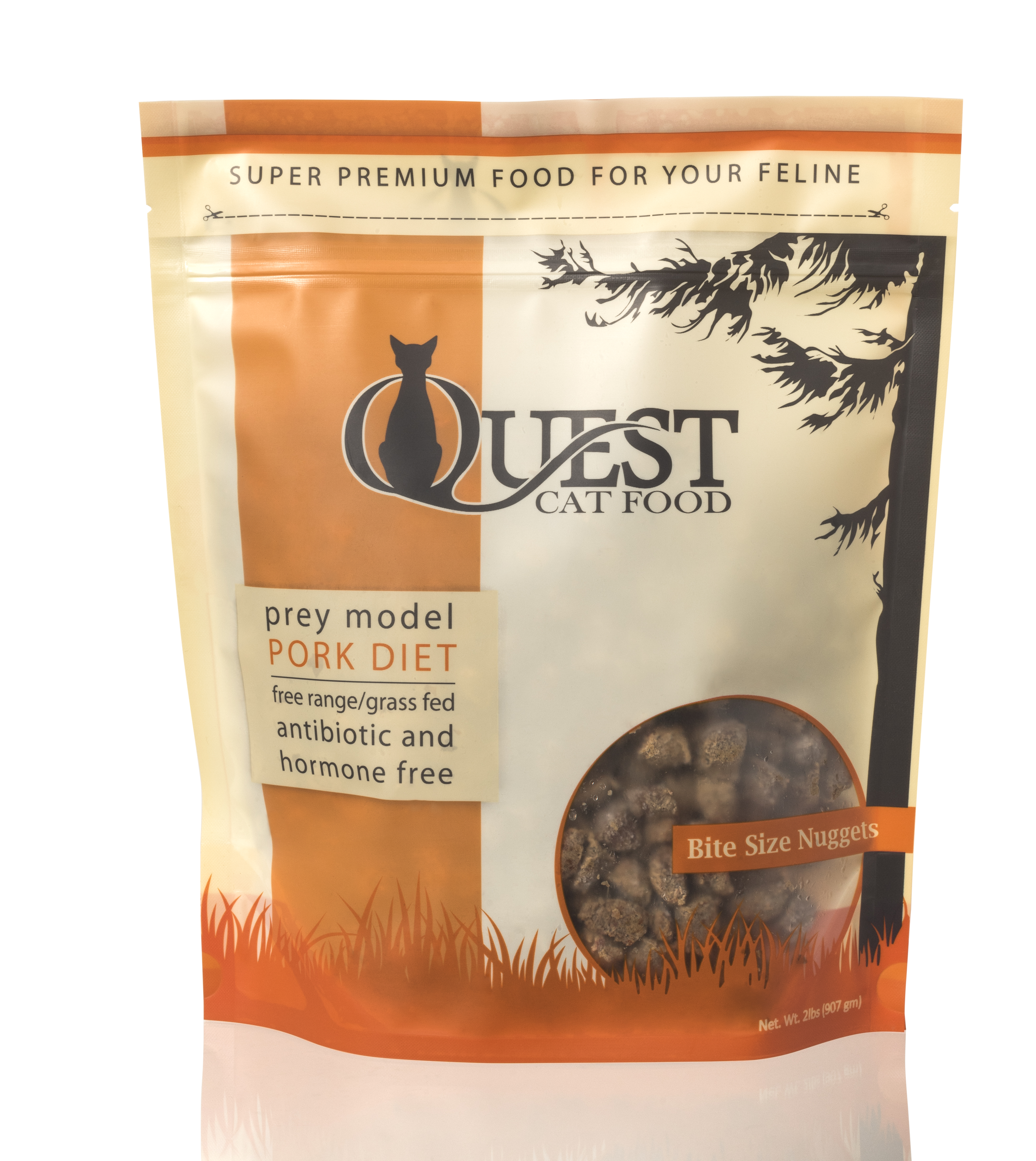 Steve's Real Food Quest Frozen Pork Diet for Cats, 2-lb