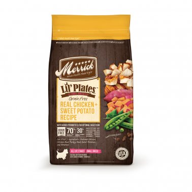 Merrick Lil' Plates Grain-Free Real Chicken & Sweet Potato Dry Dog Food, 4-lb
