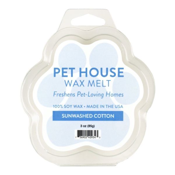 Pet House Year Round Wax Melts, Sunwashed Cotton, 3-oz