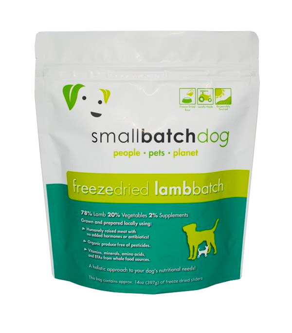 Smallbatch Dog Lamb Sliders Freeze-Dried Dog Food, 14-oz