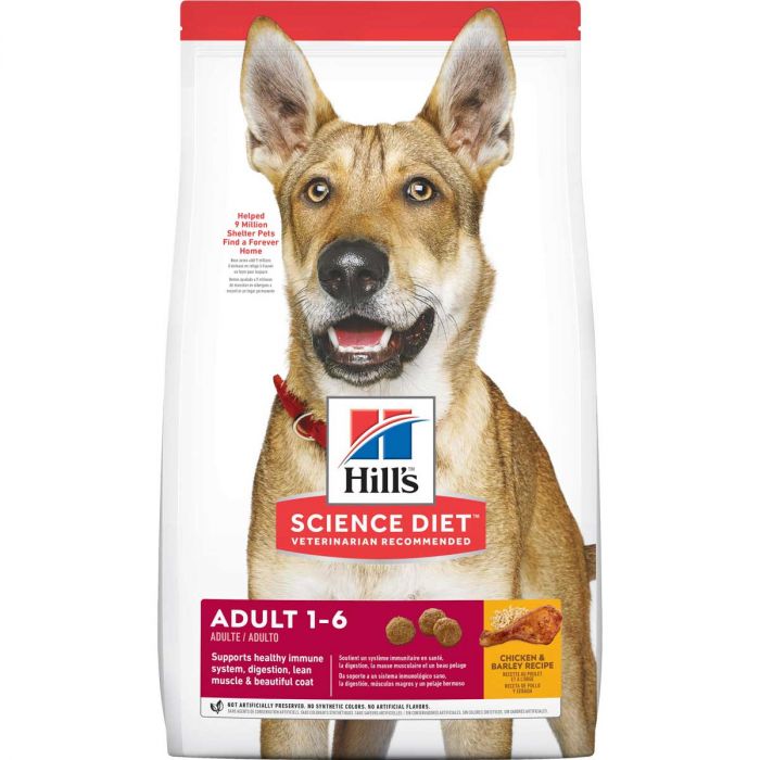 Hill's Science Diet Adult Chicken & Barley Dry Dog Food, 15-lb
