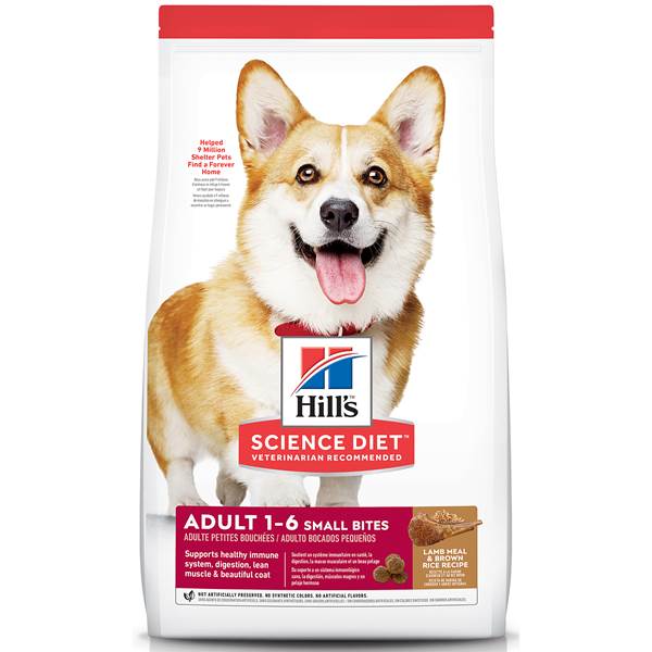 Hill's Science Diet Adult Small Bites Lamb Meal & Brown Rice Dry Dog Food, 33-lb