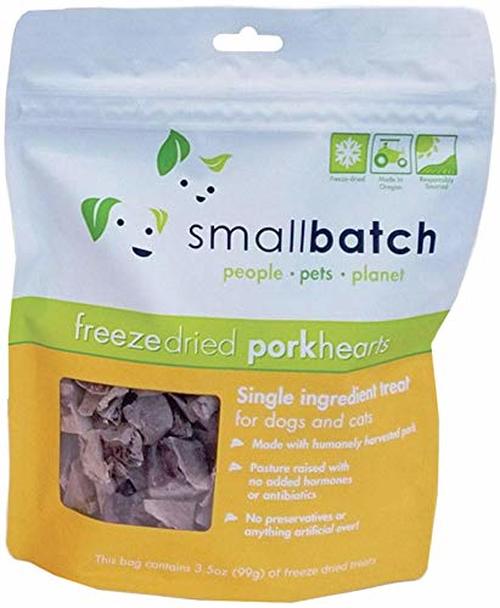 Smallbatch Treats Freeze-Dried Pork Hearts, 3.5-oz