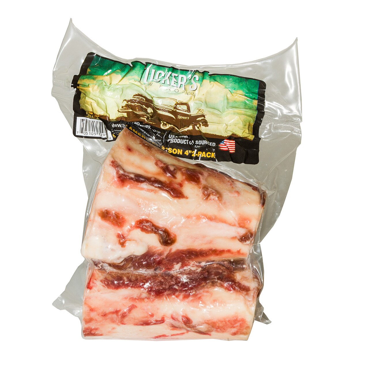 Tucker's Bison Bone Frozen Dog Treats, 4-in, 2-pk