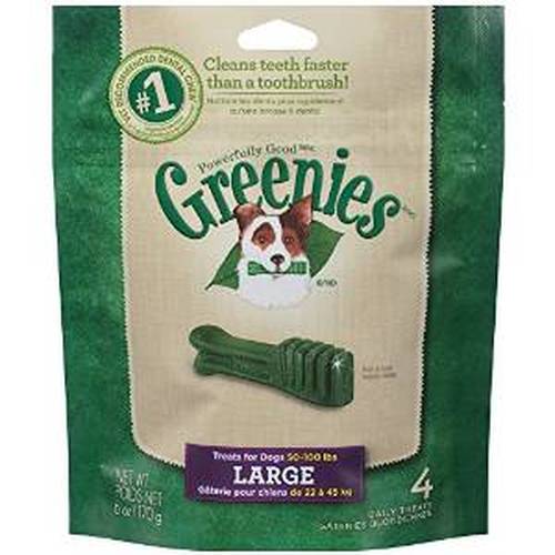 Greenies Original Large Dental Dog Treats, 6-oz, 4-count