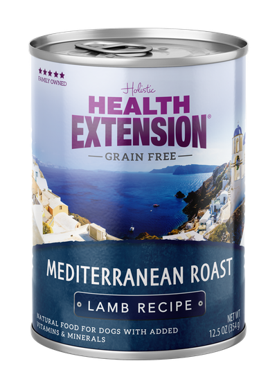 Health Extension Mediterranean Roast Lamb Recipe Wet Dog Food, 12.5-oz