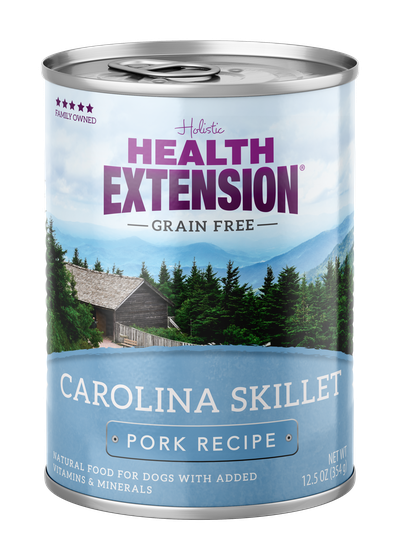 Health Extension Carolina Skillet Pork Recipe Wet Dog Food, 12.5-oz