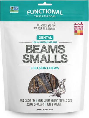The Honest Kitchen Dental Beams Dehydrated Fish Skin Chews Dog