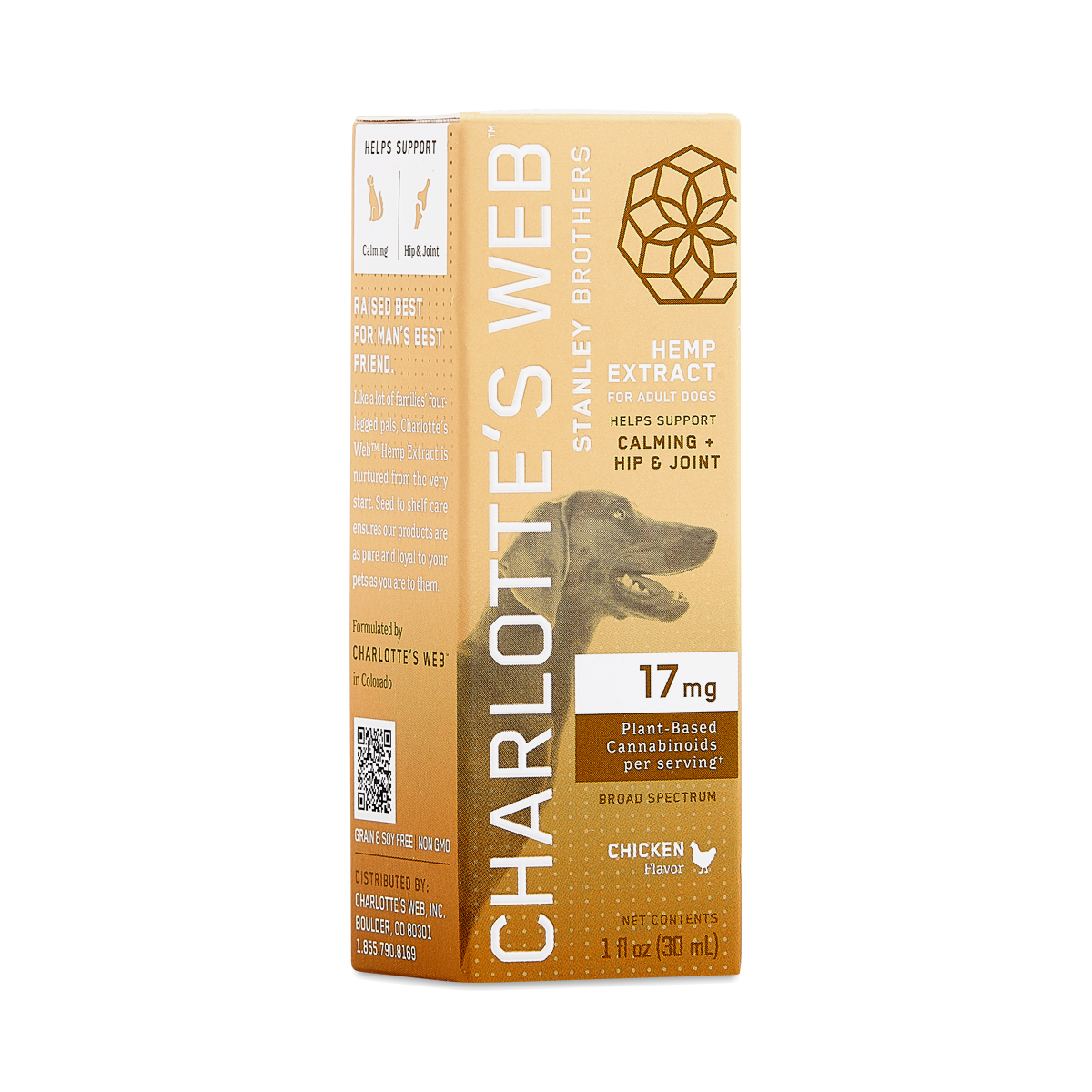 Charlotte's Web Extract 17 Mg Chicken Flavored Dog Supplement, 30-mL