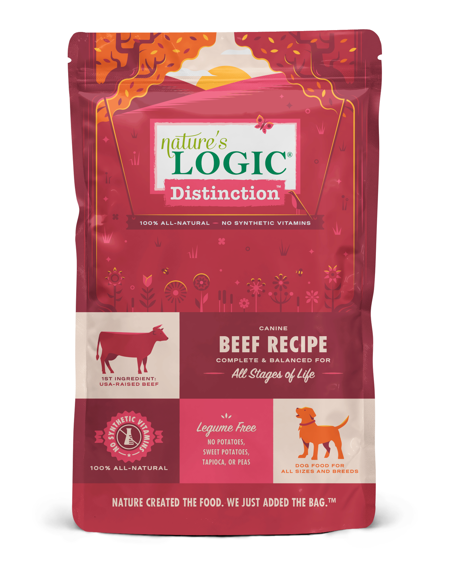 Nature's Logic Distinction Beef Recipe Dry Dog Food, 24-lb