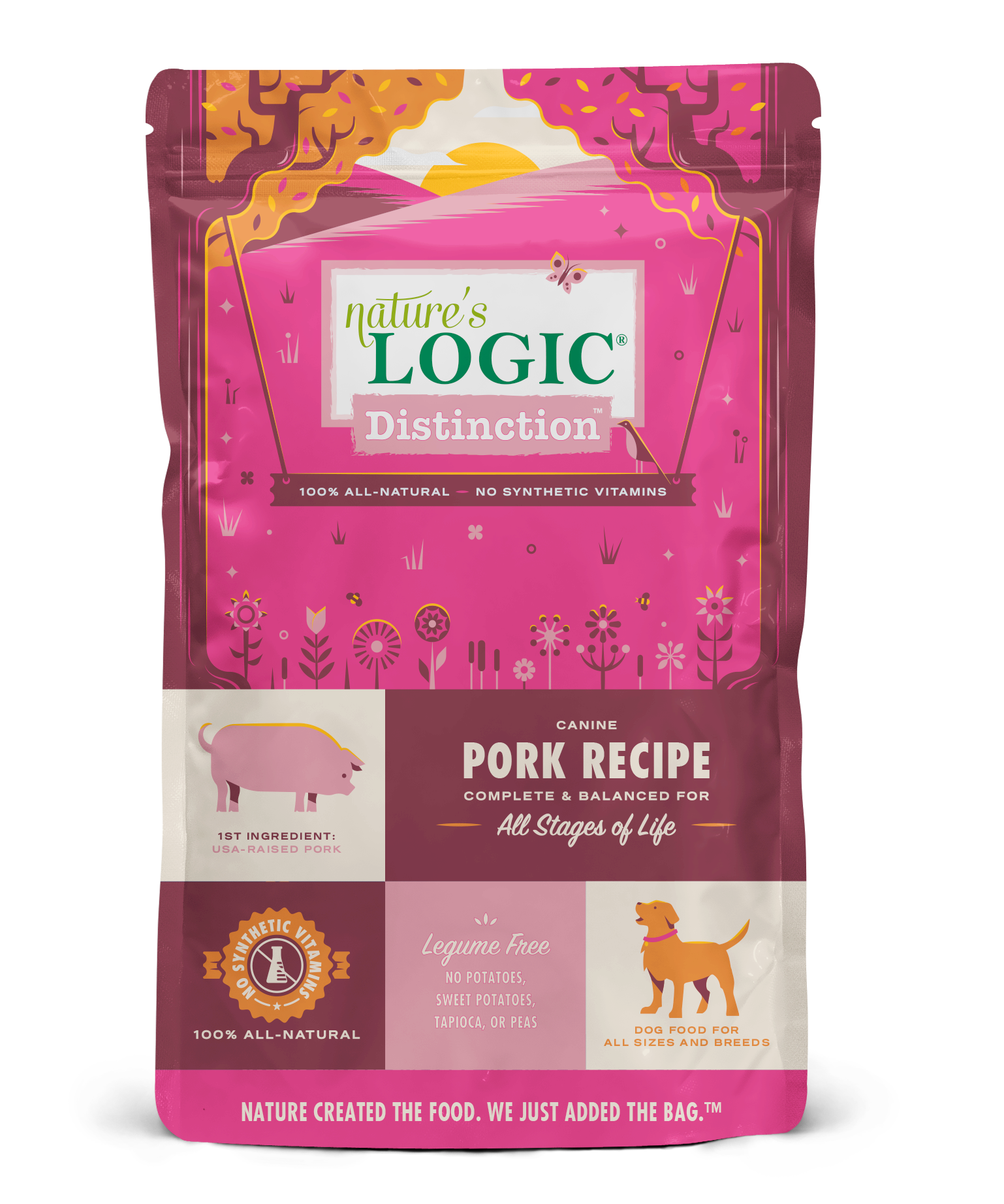 Nature's Logic Distinction Pork Recipe Dry Dog Food, 4.4-lb