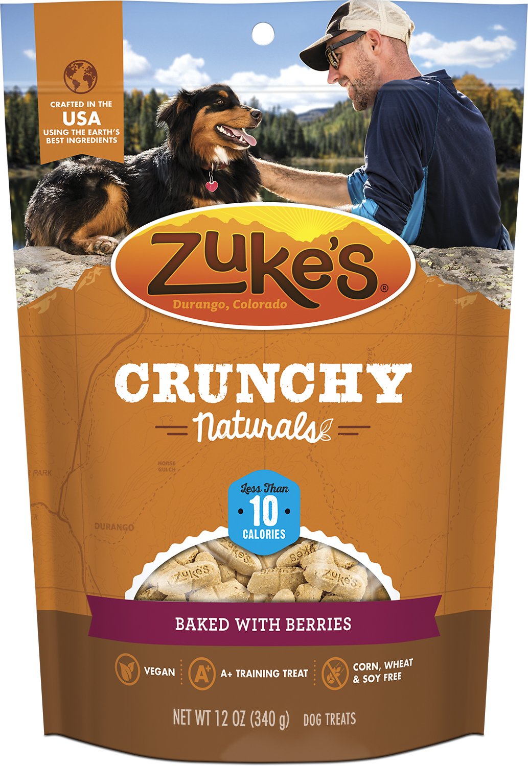 Zuke's Crunchy Naturals 10s Baked With Berries Dog Treats, 12-oz