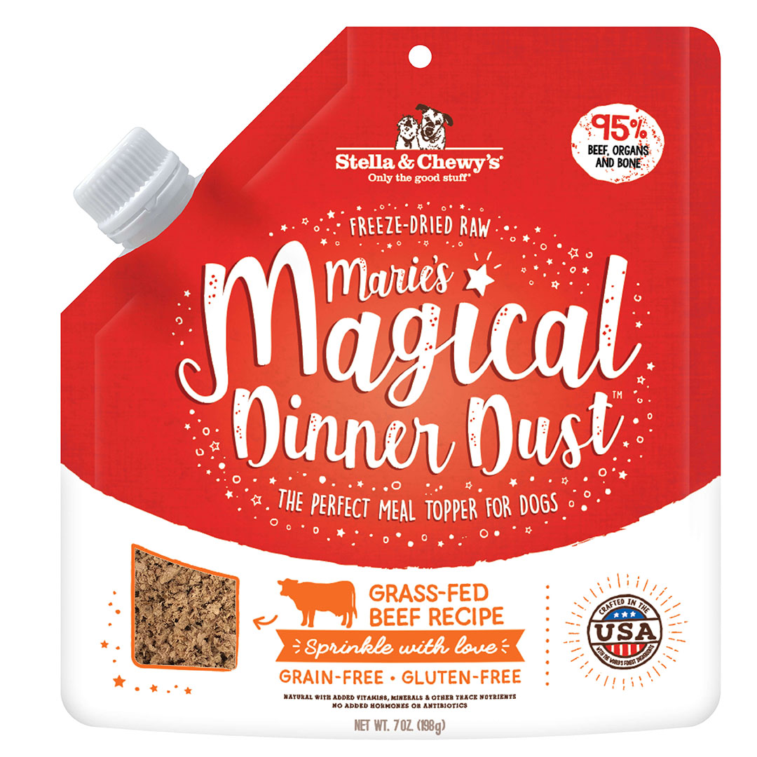 Stella & Chewy's Marie's Magical Dinner Dust Grass-Fed Beef Freeze-Dried Dog Food Topper, 7-oz