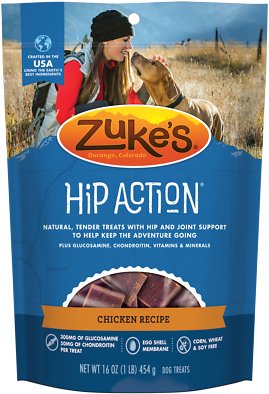 Zuke's Hip Action Chicken Recipe Dog Treats, 1-lb