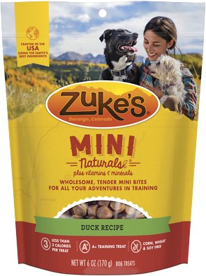 Zuke's Mini Naturals Duck Recipe Dog Treats, 6-oz