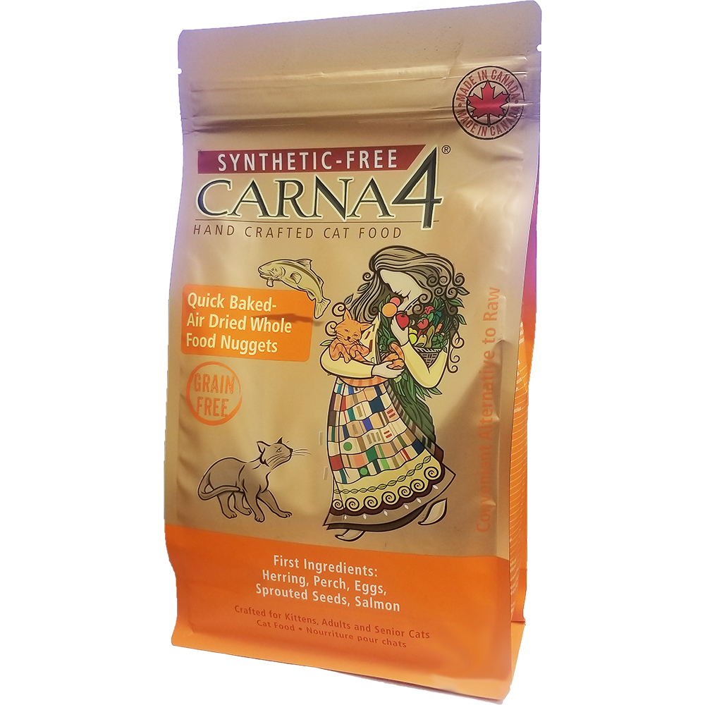 Carna4 Quick Baked Fish Nuggets Grain-Free Air-Dried Cat Food, 2-lb
