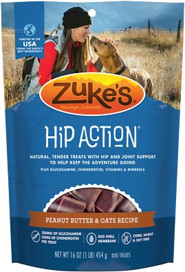 Zuke's Hip Action Peanut Butter & Oats Recipe Dog Treats