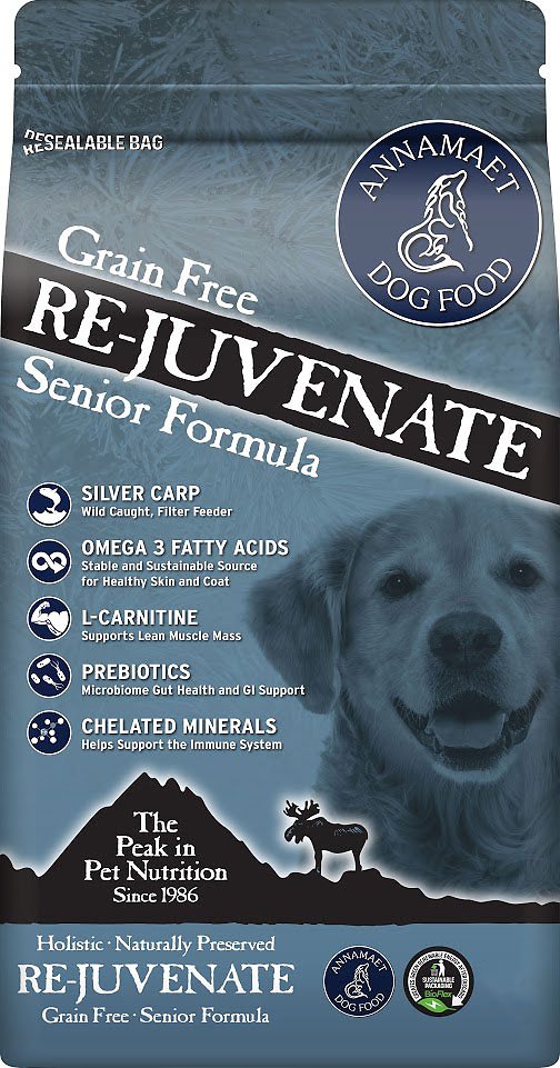 Annamaet Re-Juvenate Senior Formula Grain-Free Dry Dog Food, 5-lb