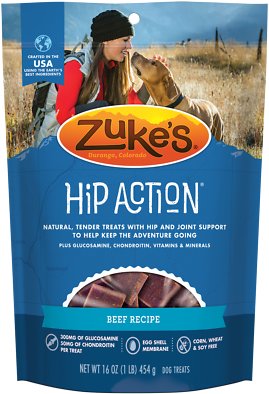 Zuke's Hip Action Beef Recipe Dog Treats, 1-lb