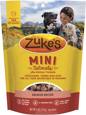 Zuke's Mini Naturals Salmon Recipe Dog Treats, 6-oz