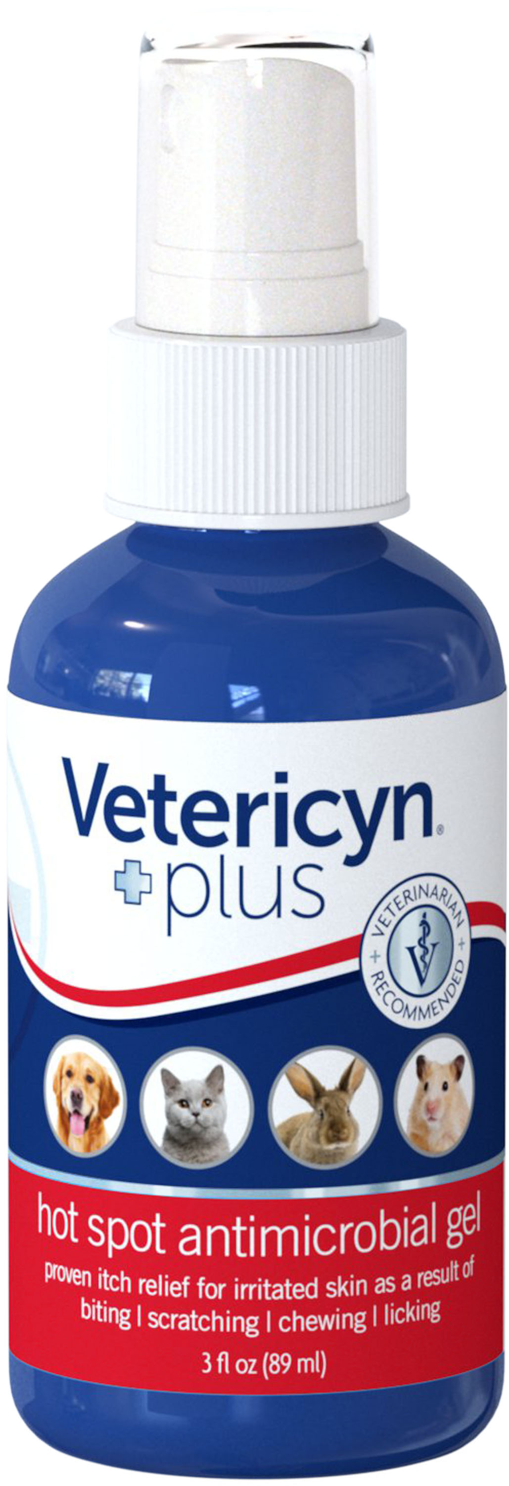 Vetericyn Plus Hot Spot Antimicrobial Gel for Pets, 3-oz