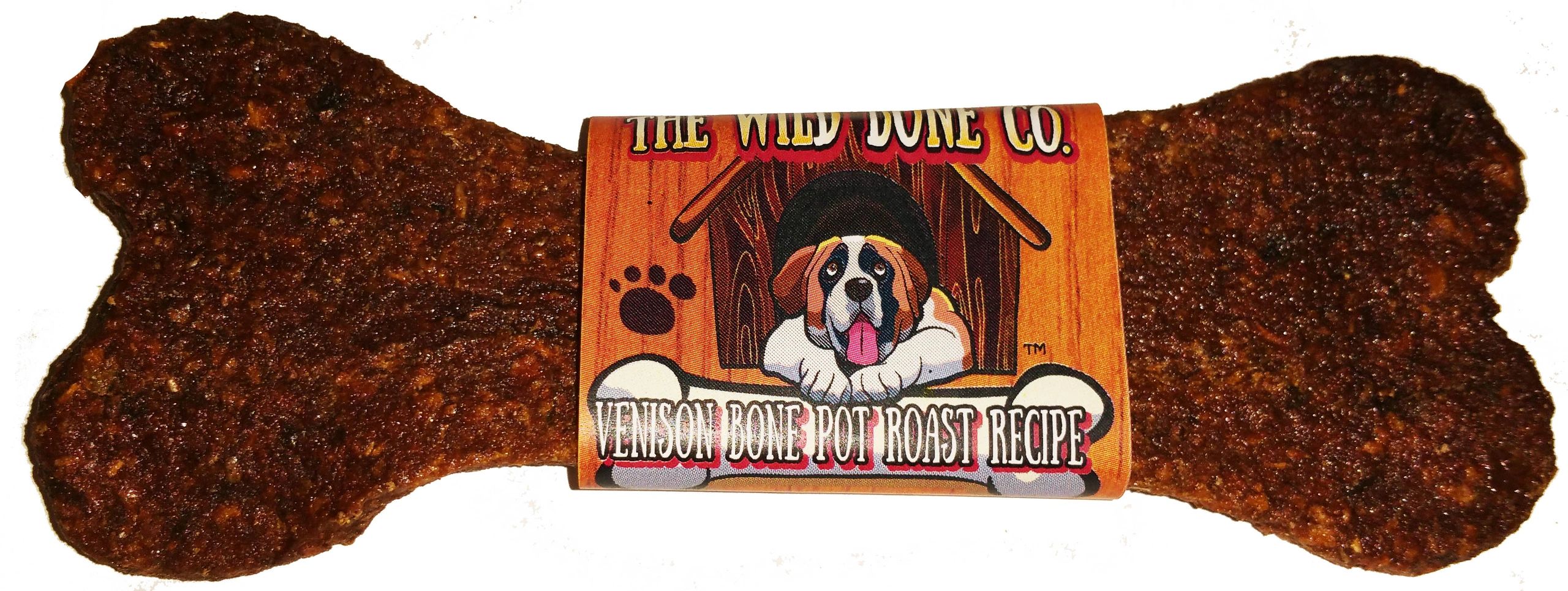 The Wild Bone Venison Bone Pot Recipe Dog Treats, 1-oz